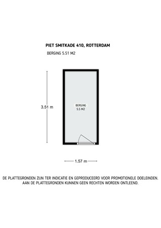 Floorplan - Piet Smitkade 410, 3077 MJ Rotterdam